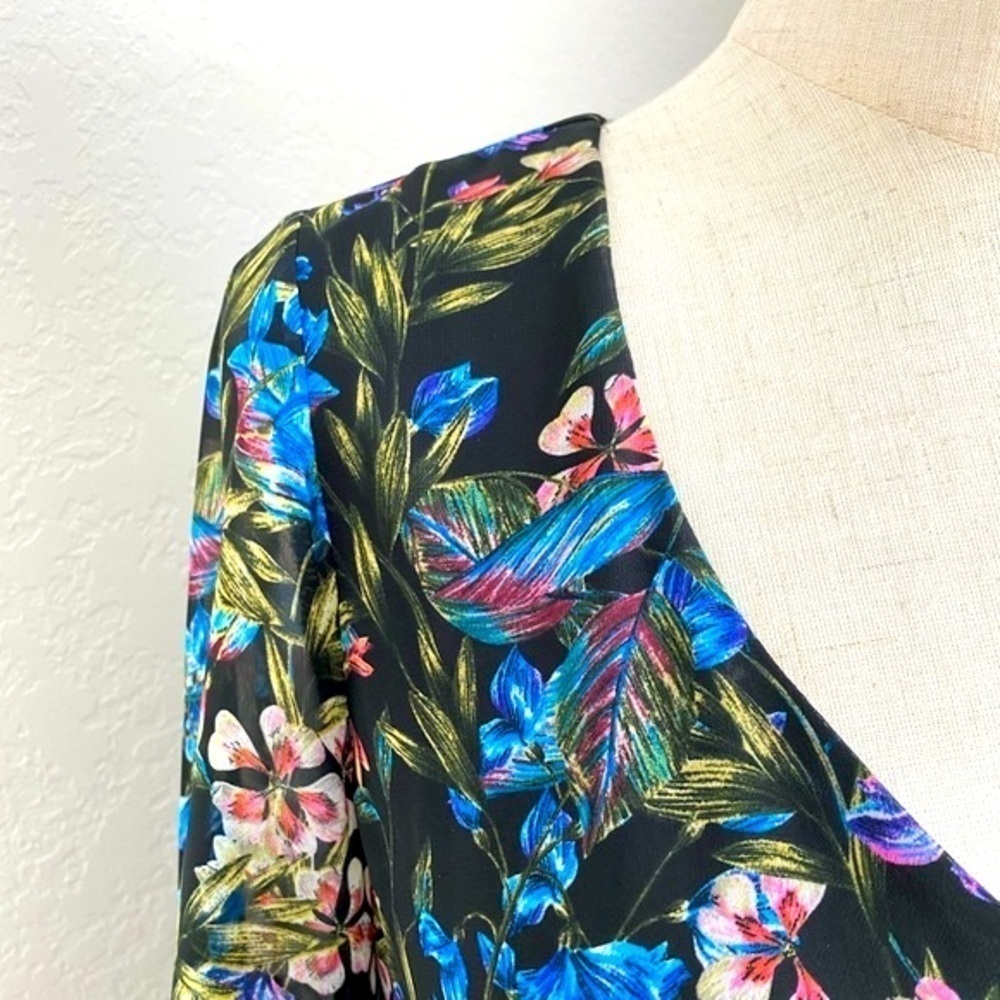 Show Me Your Mumu Boho Donna Michelle Floral Tunic Shift Dress Black XS - Picture 2 of 6
